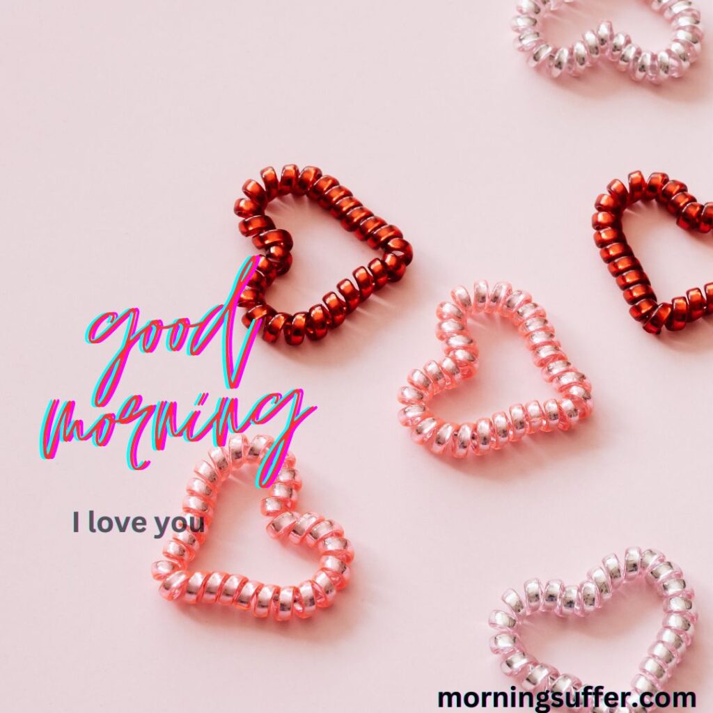 beautiful many heart made by dolls looking like a good morning heart images