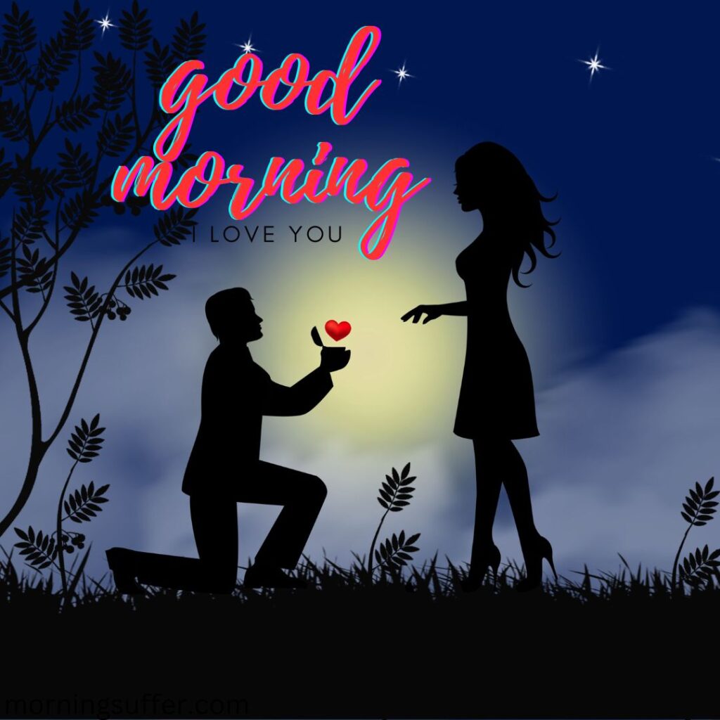 A boy is proposing his own girl friend looking like a good morning images free download