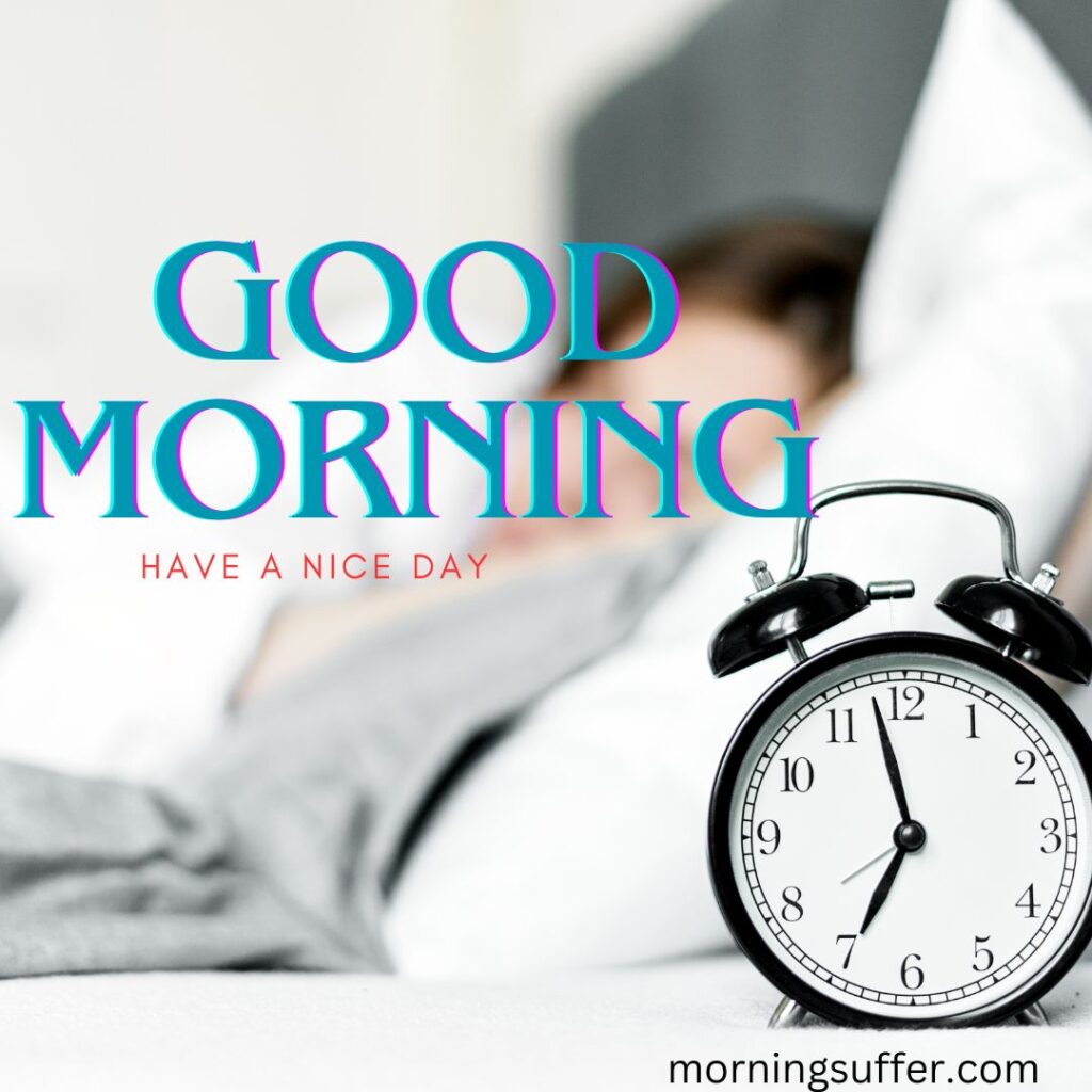 A ringtone of clock is trying to wake up the girl looking like a good morning images free download