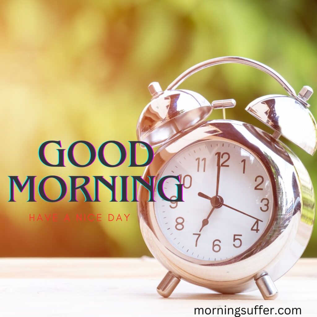 A clock is ringing and indicate to wake up in the morning looking like a good morning images free download