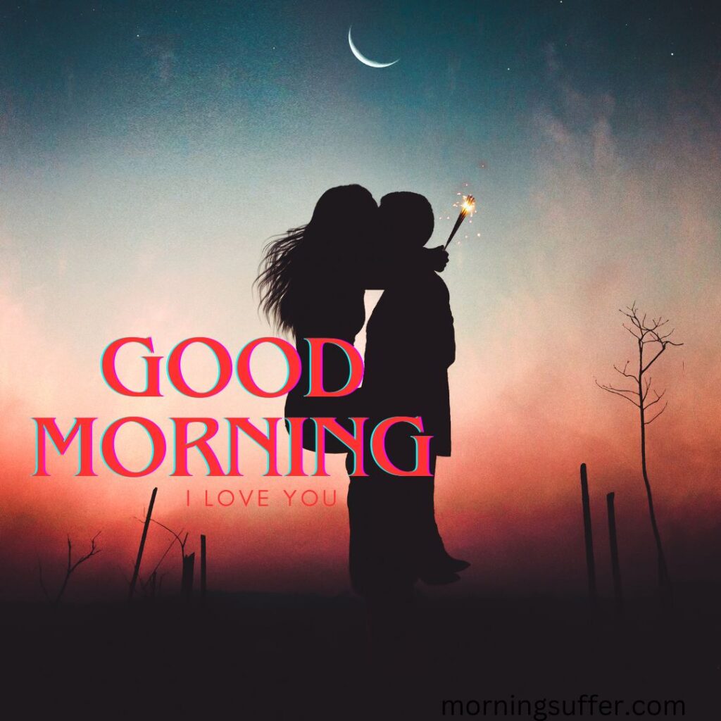A girlfriend is kissing of his own boyfriend looking like a good morning images free download