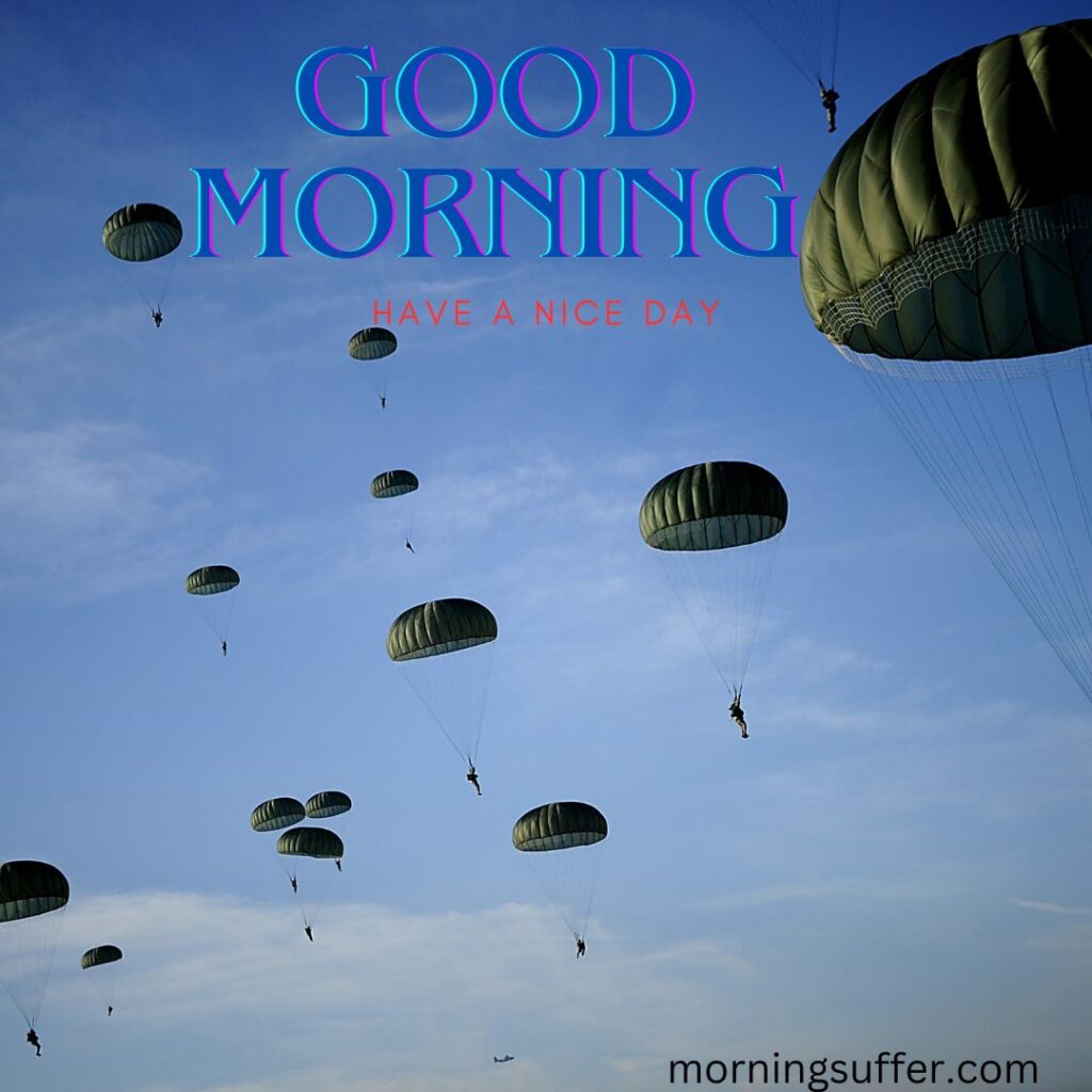 A multiple parashoot in the sky looking like a good morning images free download