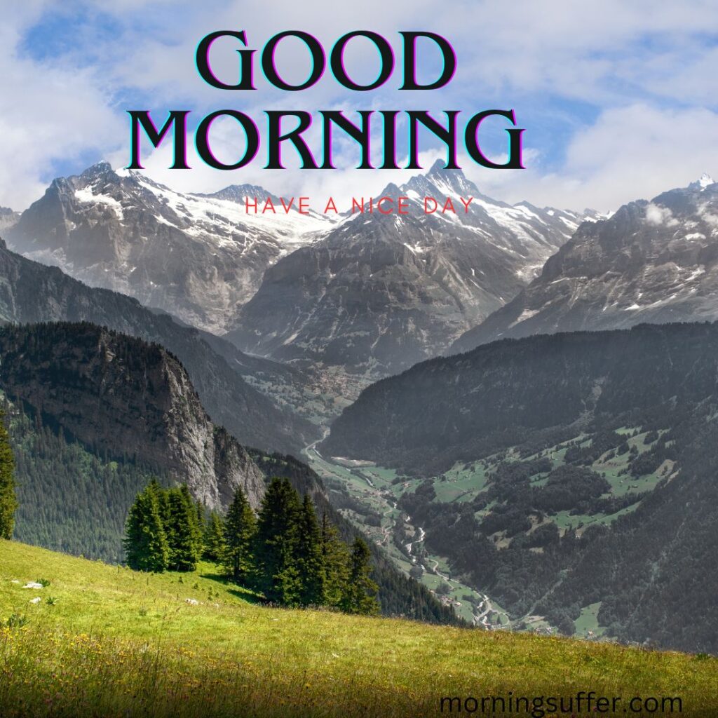 A beautiful mountain nature looking like a good morning images free download